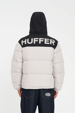 MENS DUO PUFFER JACKET MOONROCK/BLACK