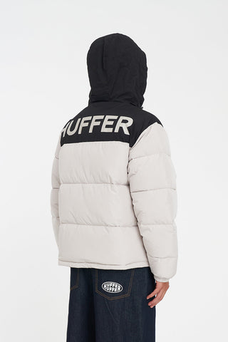 MENS DUO PUFFER JACKET MOONROCK/BLACK