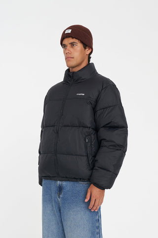 MENS RIDER PUFFER JACKET BLACK
