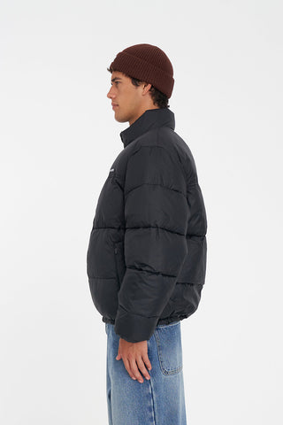 MENS RIDER PUFFER JACKET BLACK