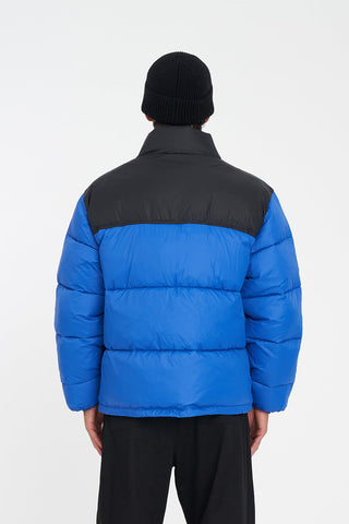 MENS RIDER PUFFER JACKET COBALT/BLACK