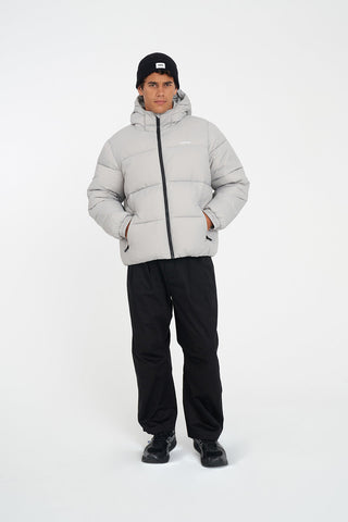 MENS STREET PUFFER JACKET CEMENT