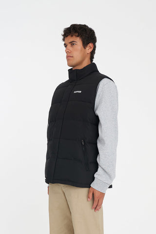 MENS HUFFER PUFFER VEST BLACK