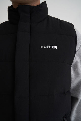 MENS HUFFER PUFFER VEST BLACK