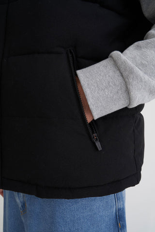MENS HUFFER PUFFER VEST BLACK