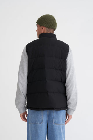 MENS HUFFER PUFFER VEST BLACK