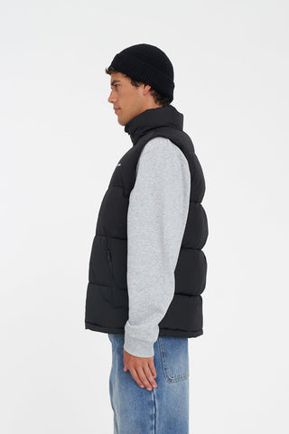 MENS HFR TRACK PUFFER VEST BLACK