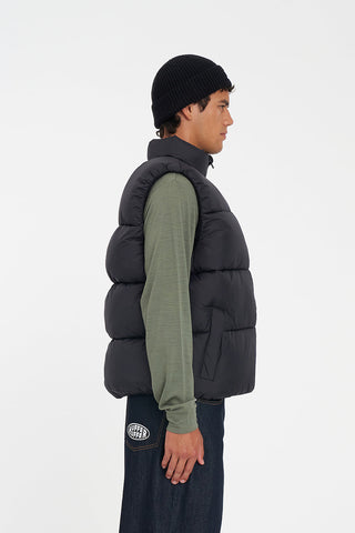 MENS STREET PUFFER VEST BLACK