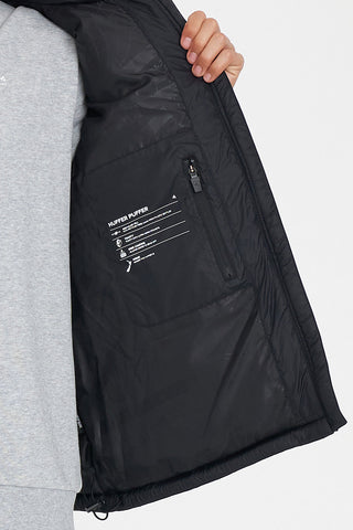 MENS RIDER PUFFER VEST BLACK