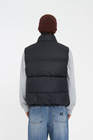 MENS RIDER PUFFER VEST BLACK