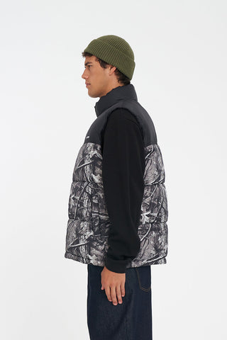 MENS RIDER PUFFER VEST WOODHILL/BLK