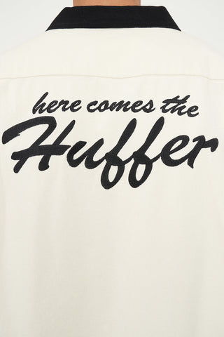 STRIKE SHIRT/HERE COMES ECRU/BLACK