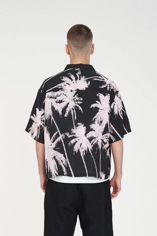 BALMY CROP SHIRT PINK/BLACK