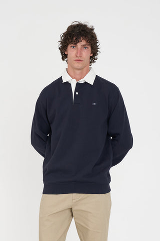 RUGBY FLEECE JERSEY/3BALL NAVY