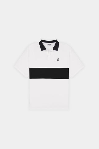 TECH LINE SS POLO CHALK/BLACK