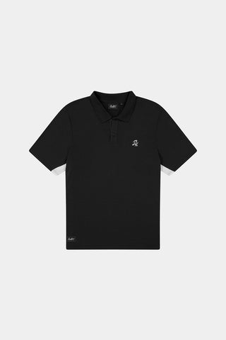 TECH PANEL SS POLO BLACK/CHALK