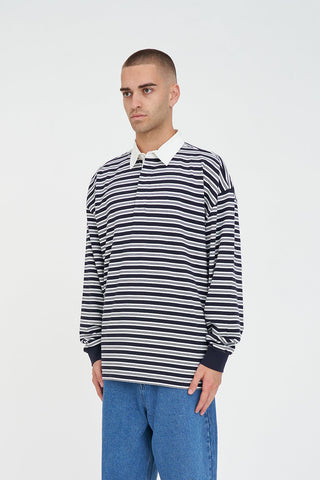 STRIPE GRAND RUGBY NAVY/CHALK