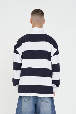 STRIPE GRAND RUGBY NAVY/WHITE