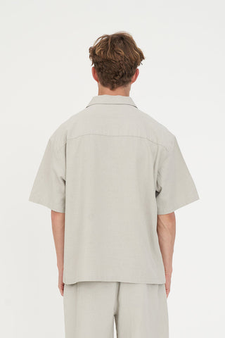 CABANA BOX SHIRT STONE
