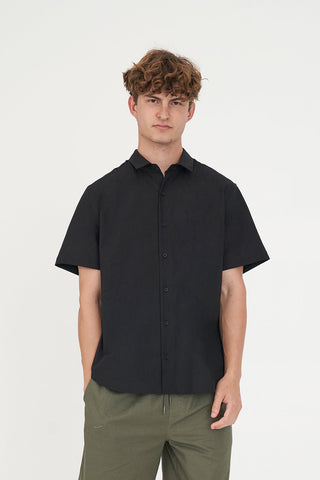 LIN-IN SS SHIRT BLACK