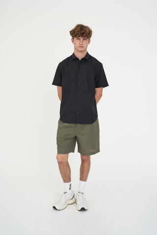 LIN-IN SS SHIRT BLACK