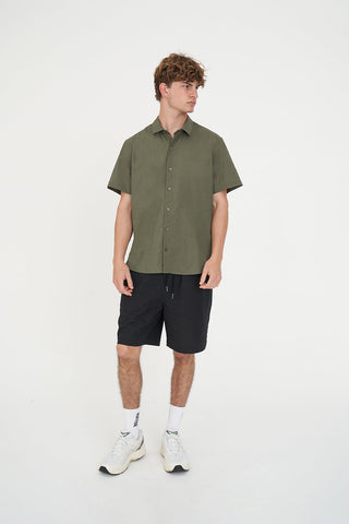 LIN-IN SS SHIRT KHAKI