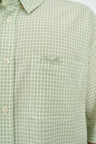 CROSBY SS SHIRT MATCHA/CHALK