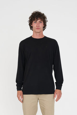 MERINO LS SUP TEE BLACK