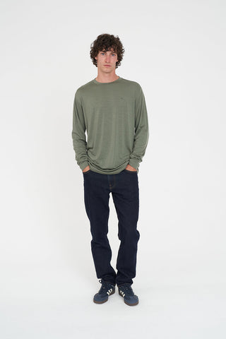 MERINO LS SUP TEE KHAKI