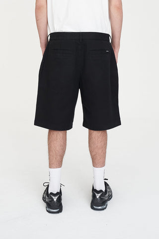 PLEATED WALK SHORT BLACK