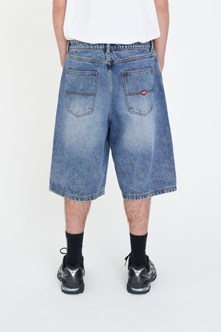 X-TRA BAGGY DENIM SHORT STABLE WASH