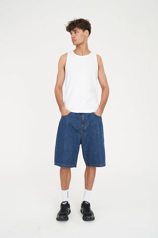 MENS RIB TANK WHITE