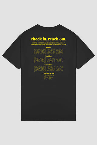 MENS SUP TEE/REACH OUT BLACK