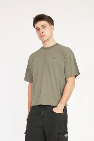 BASIC CROP TEE 220/GRIND KHAKI