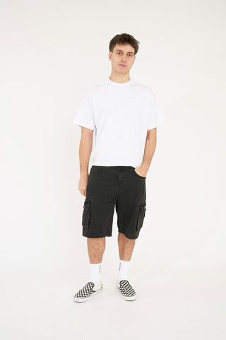 BASIC CROP TEE 220/GRIND WHITE