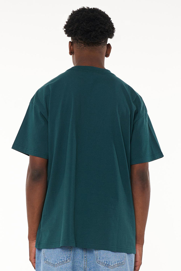 BLOCK TEE 220/OUTLINED EMERALD