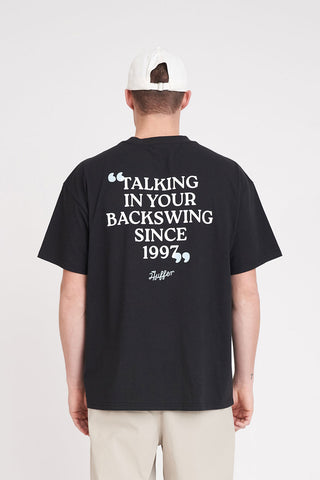 MENS BLOCK TEE 220/BACKSWINGER BASALT