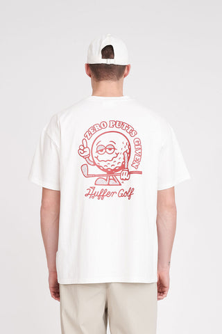 MENS BLOCK TEE 220/ZERO PUTTS CHALK