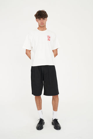 BLOCK CROP TEE 220/EDDIE CHALK