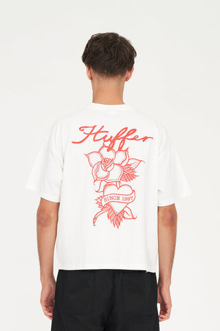 BLOCK CROP TEE 220/EDDIE CHALK