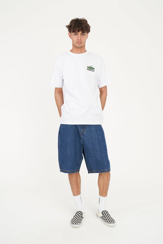 MENS SUP TEE 190/ON TARGET WHITE