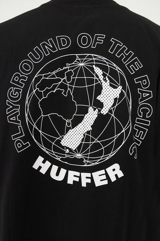 BLOCK CROP TEE 220/HOTSPOT BLACK