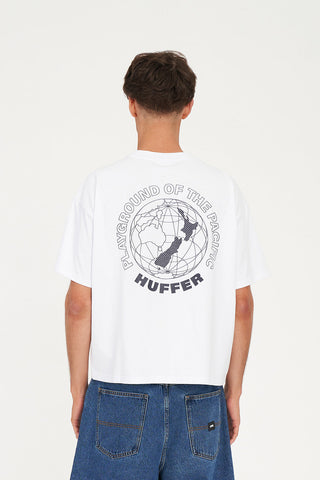 BLOCK CROP TEE 220/HOTSPOT WHITE