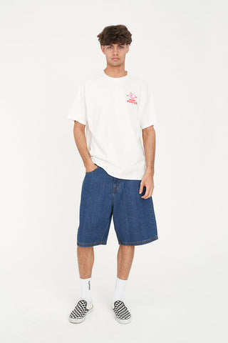 BLOCK TEE 220/STEAMING CHALK