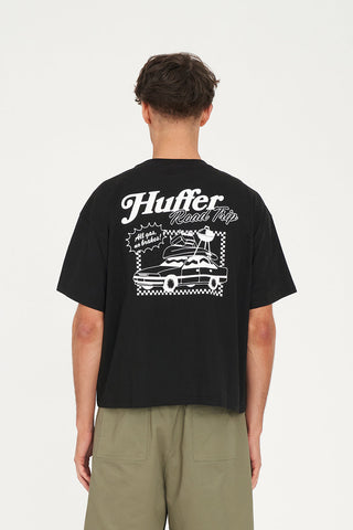 BLOCK CROP TEE 220/GAS IT BLACK