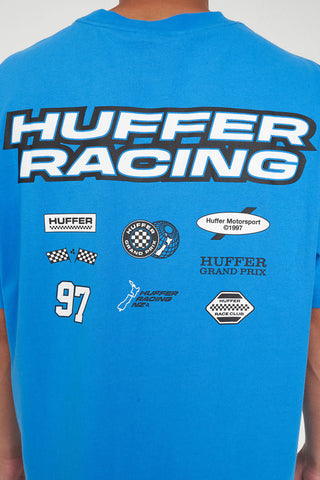 BLOCK CROP TEE/SPONSORS SPRINT BLUE