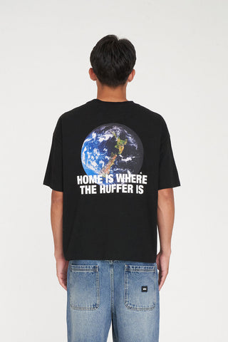 BLOCK CROP TEE 220/NZ EARTHER BLACK