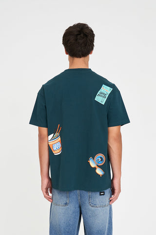 BLOCK TEE 220/BUZZED EMERALD