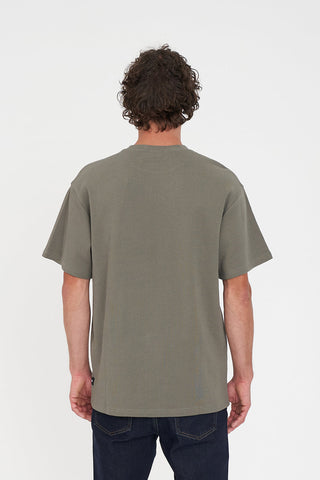 WAFFLE SUP TEE KHAKI