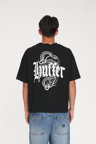 BLOCK CROP TEE 220/VIPER BLACK